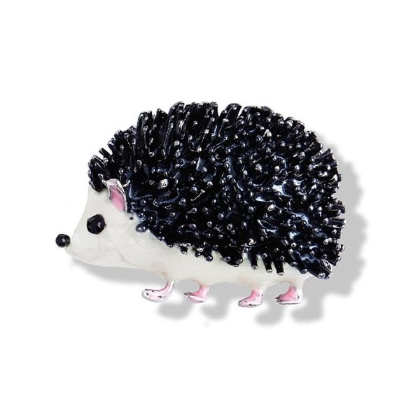 Hedgehog Enamel Pin Broach - Picture 1 of 3